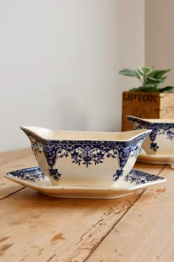 Antike Sauciere aus Eisenstein von Longchamp, 1890er