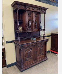 Antikes Buffet aus Nussholz, 1880er