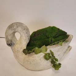 Antike Schwanene Pflanzgefäße aus Beton, 1920er, 2er Set