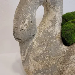 Antike Schwanene Pflanzgefäße aus Beton, 1920er, 2er Set