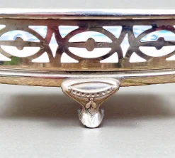 Antikes dänisches Jugendstil Porzellan Serviertablett von Bing & Gröndahl Copenhagen, 1910er