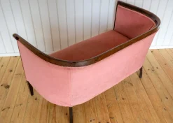 Antikes edwardianisches Jugendstil 2-Sitzer Sofa aus Mahagoni, 1910er