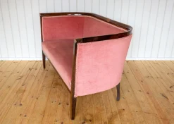Antikes edwardianisches Jugendstil 2-Sitzer Sofa aus Mahagoni, 1910er