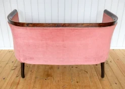 Antikes edwardianisches Jugendstil 2-Sitzer Sofa aus Mahagoni, 1910er
