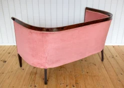 Antikes edwardianisches Jugendstil 2-Sitzer Sofa aus Mahagoni, 1910er