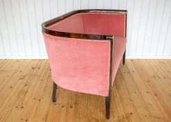 Antikes edwardianisches Jugendstil 2-Sitzer Sofa aus Mahagoni, 1910er