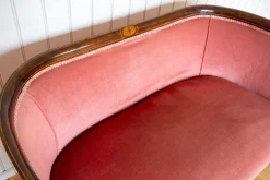 Antikes edwardianisches Jugendstil 2-Sitzer Sofa aus Mahagoni, 1910er