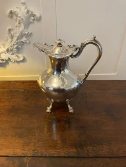 Antikes edwardianisches versilbertes Teeservice, 1900er, 4er Set