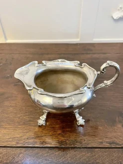 Antikes edwardianisches versilbertes Teeservice, 1900er, 4er Set