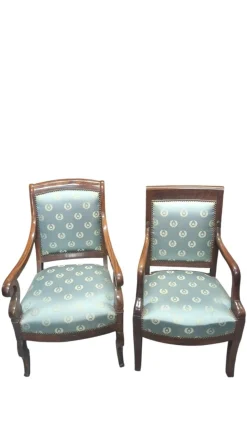 Antike Sessel aus Mahagoni, 1890, 2er Set