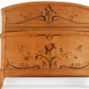 Antikes Jugendstil Bett mit Intarsien, 1890er