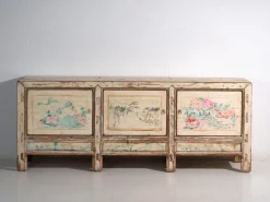 Antikes lackiertes Sideboard aus Kiefernholz, China, 1930