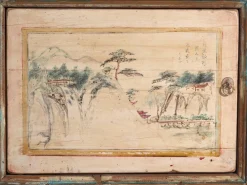 Antikes lackiertes Sideboard aus Kiefernholz, China, 1930