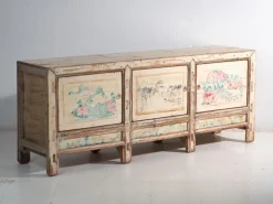Antikes lackiertes Sideboard aus Kiefernholz, China, 1930