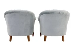 Antikes Sofa und Stühle mit Knopfleiste, 1900, 3er Set
