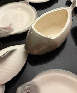 Antikes österreichisches Fischservice, 1920er, 16 Set