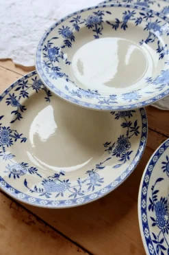 Antike Suppenteller aus Porzellan, 1890er, 6er Set