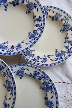 Antike Suppenteller aus Porzellan, 1890er, 6er Set