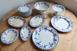 Antike Suppenteller aus Porzellan, 1890er, 6er Set