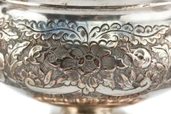 Antikes verziertes versilbertes Teeservice, 1890er, 3 . Set