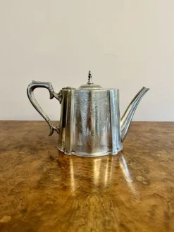 Antikes vierteiliges edwardianisches Teeservice von Walker and Hall, 1900, 3er Set
