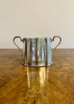 Antikes vierteiliges edwardianisches Teeservice von Walker and Hall, 1900, 3er Set