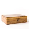 Antike Tabakbox aus Holz, 1910er