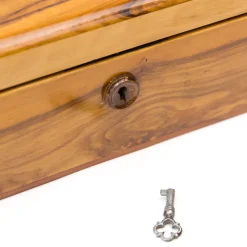 Antike Tabakbox aus Holz, 1910er