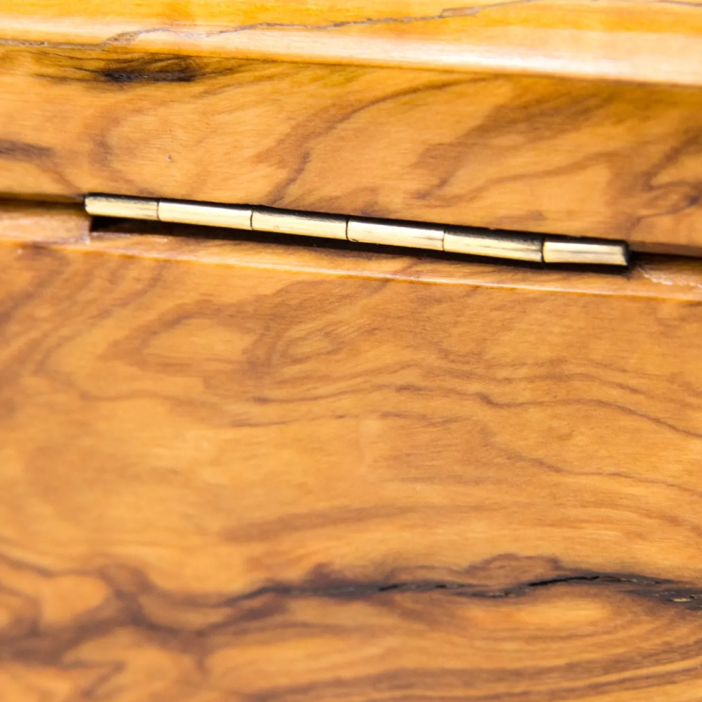 Antike Tabakbox aus Holz, 1910er