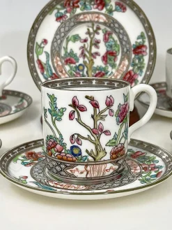 Antike Tassen und Untertassen aus Porzellan, 1890er, 16 Set