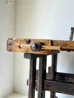 Antike Tischler Werkbank aus Holz, 1890er