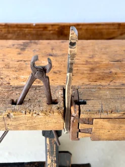Antike Tischler Werkbank aus Holz, 1890er