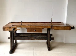 Antike Tischler Werkbank aus Holz, 1890er
