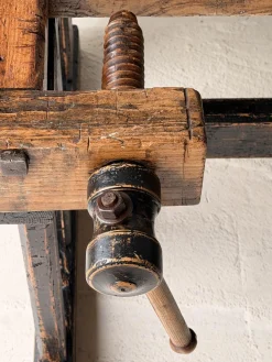 Antike Tischler Werkbank aus Holz, 1890er