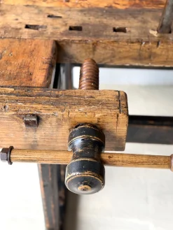 Antike Tischler Werkbank aus Holz, 1890er