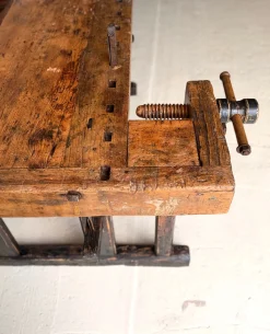 Antike Tischler Werkbank aus Holz, 1890er