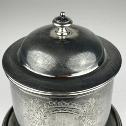 Antike versilberte Keksdose von James Deakin & Sons, 1890er