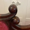 Antike viktorianische Chaiselongue aus geschnitztem Mahagoni, 1860