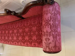 Antike viktorianische Chaiselongue aus geschnitztem Mahagoni, 1860