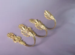 Antike Vorhanghalter aus Vergoldeter Bronze, 3 . Set