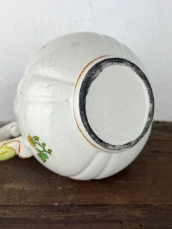 Antike zoomorphe italienische Majolica Kaffeekanne im Stil von Pasquale Rubati, frühes 20. Jh