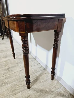 Antique Card Game Table in Mahogany, 1800s