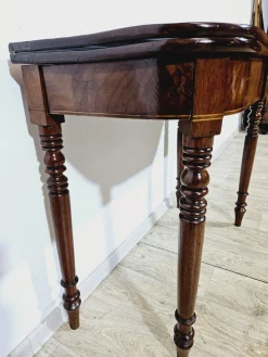 Antique Card Game Table in Mahogany, 1800s