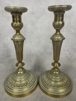 Antique Ormolu Candlesticks, Set of 2