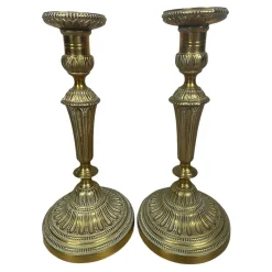 Antique Ormolu Candlesticks, Set of 2