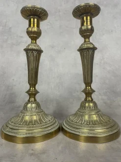 Antique Ormolu Candlesticks, Set of 2