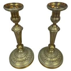 Antique Ormolu Candlesticks, Set of 2
