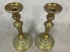 Antique Ormolu Candlesticks, Set of 2