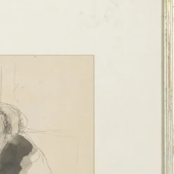 António Carneiro, Figur, Mischtechnik auf Papier
