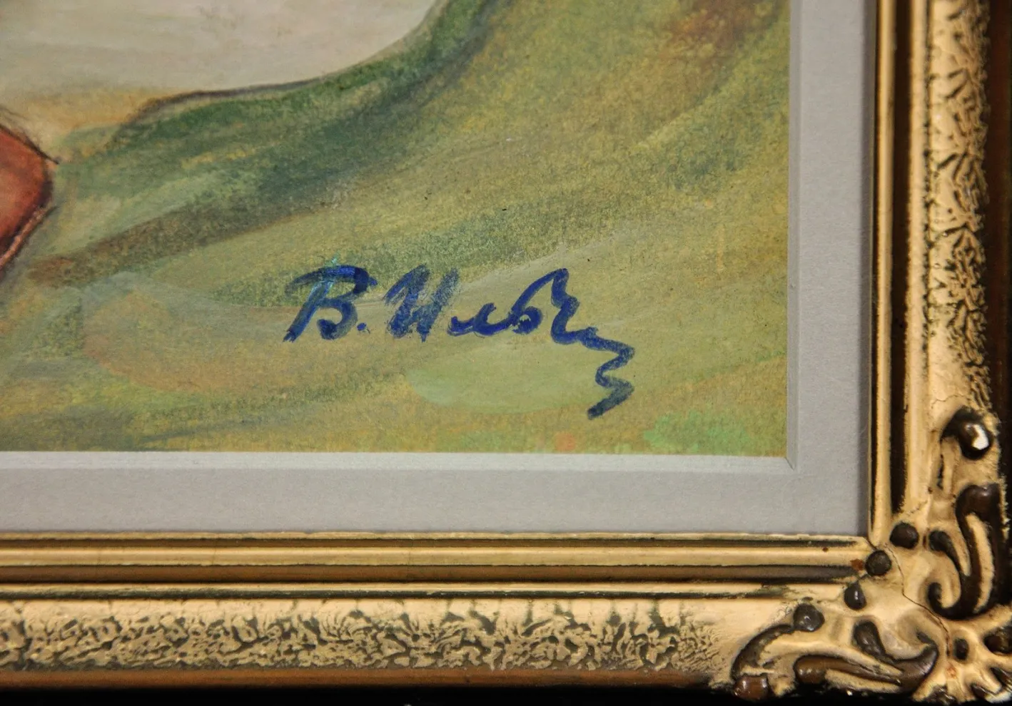 Antoine Calbet, Nachfolger von Antoine Calbet, 1890er, Aquarell, gerahmt